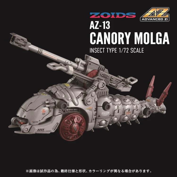Zoids Advanced Zi AZ-13 Canory Molga 1/72 Scale Model Kit - Image 2