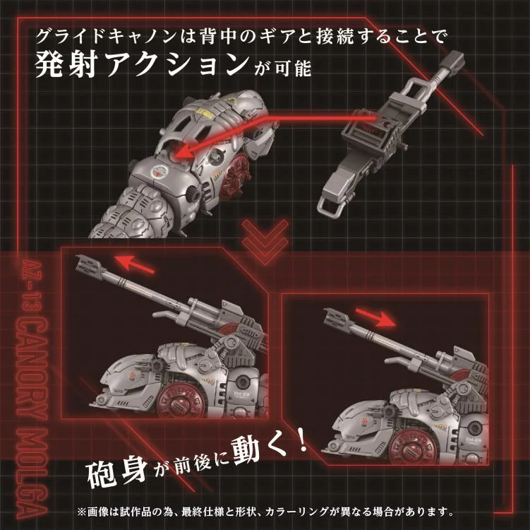 Zoids Advanced Zi AZ-13 Canory Molga 1/72 Scale Model Kit - Image 6