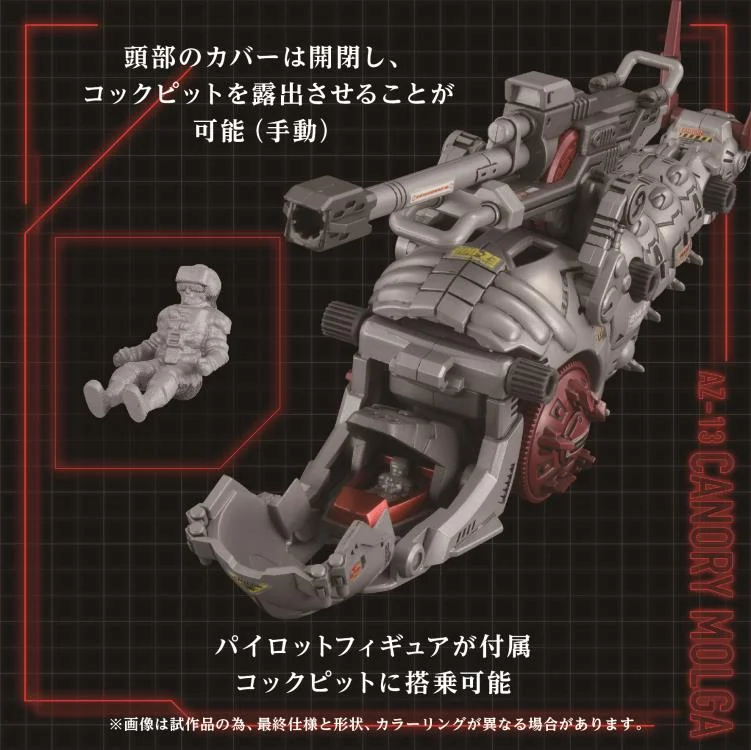 Zoids Advanced Zi AZ-13 Canory Molga 1/72 Scale Model Kit - Image 7