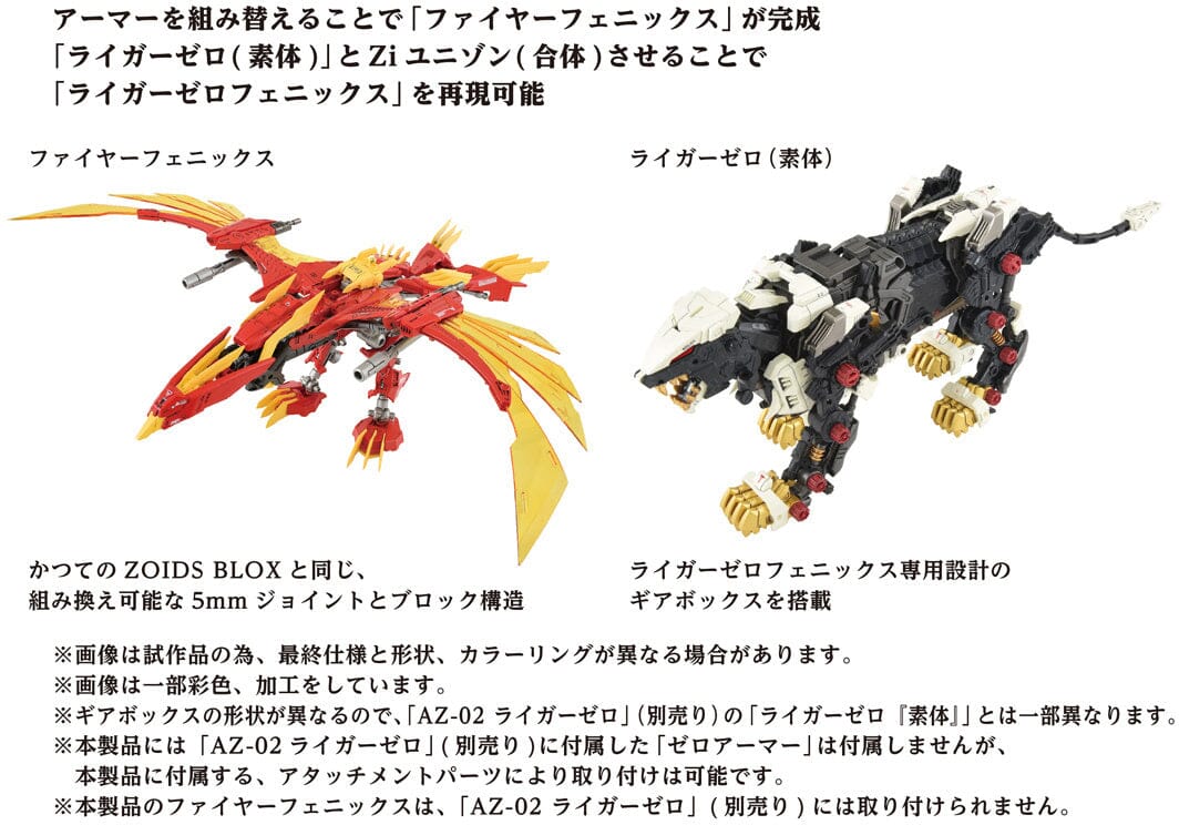 Zoids AZ-06 Liger Zero Phoenix 1/72 Scale Model Kit - Image 4