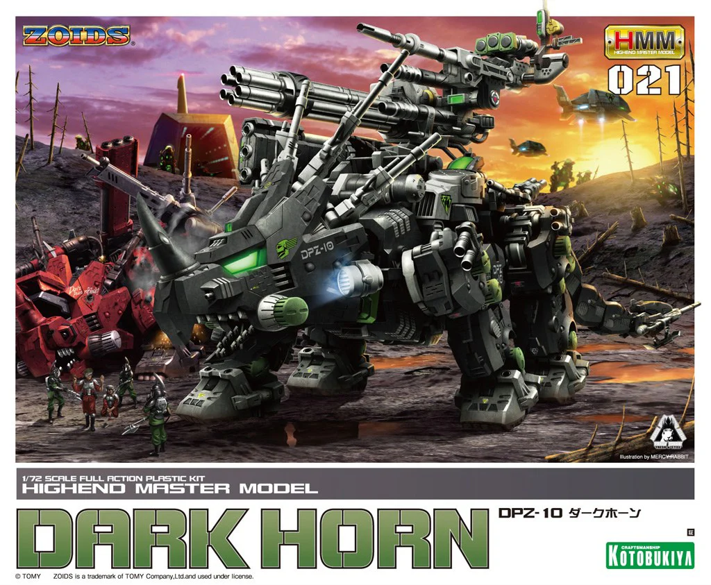 Zoids Highend Master Model DPZ-10 Dark Horn 1/72 Scale Model Kit (Reissue) - Image 2