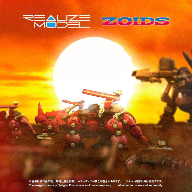 Zoids Realize Model RMZ-014 Red Horn Styracosaurus Type 1/100 Scale Model Kit - Image 4